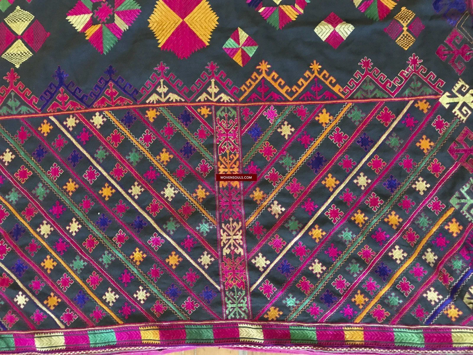 1380 Vintage Kohistan Textile Wedding Shawl  MASTERPIECE