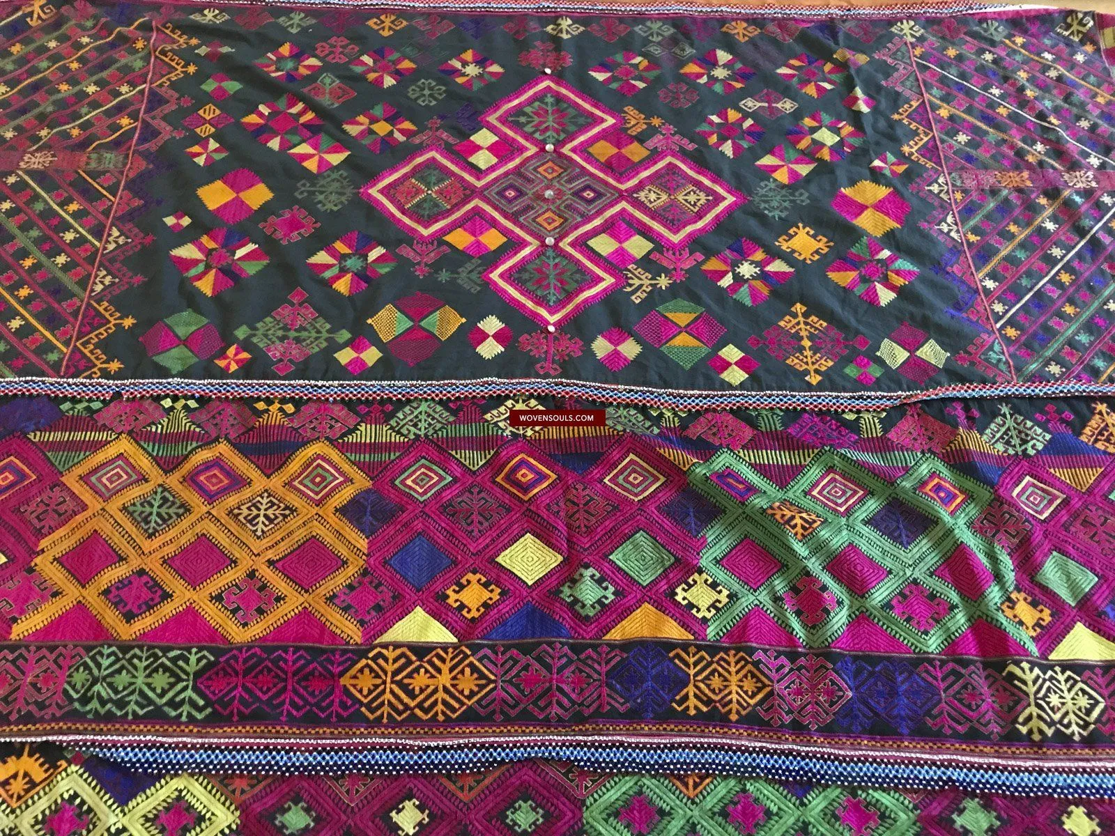 1380 Vintage Kohistan Textile Wedding Shawl  MASTERPIECE