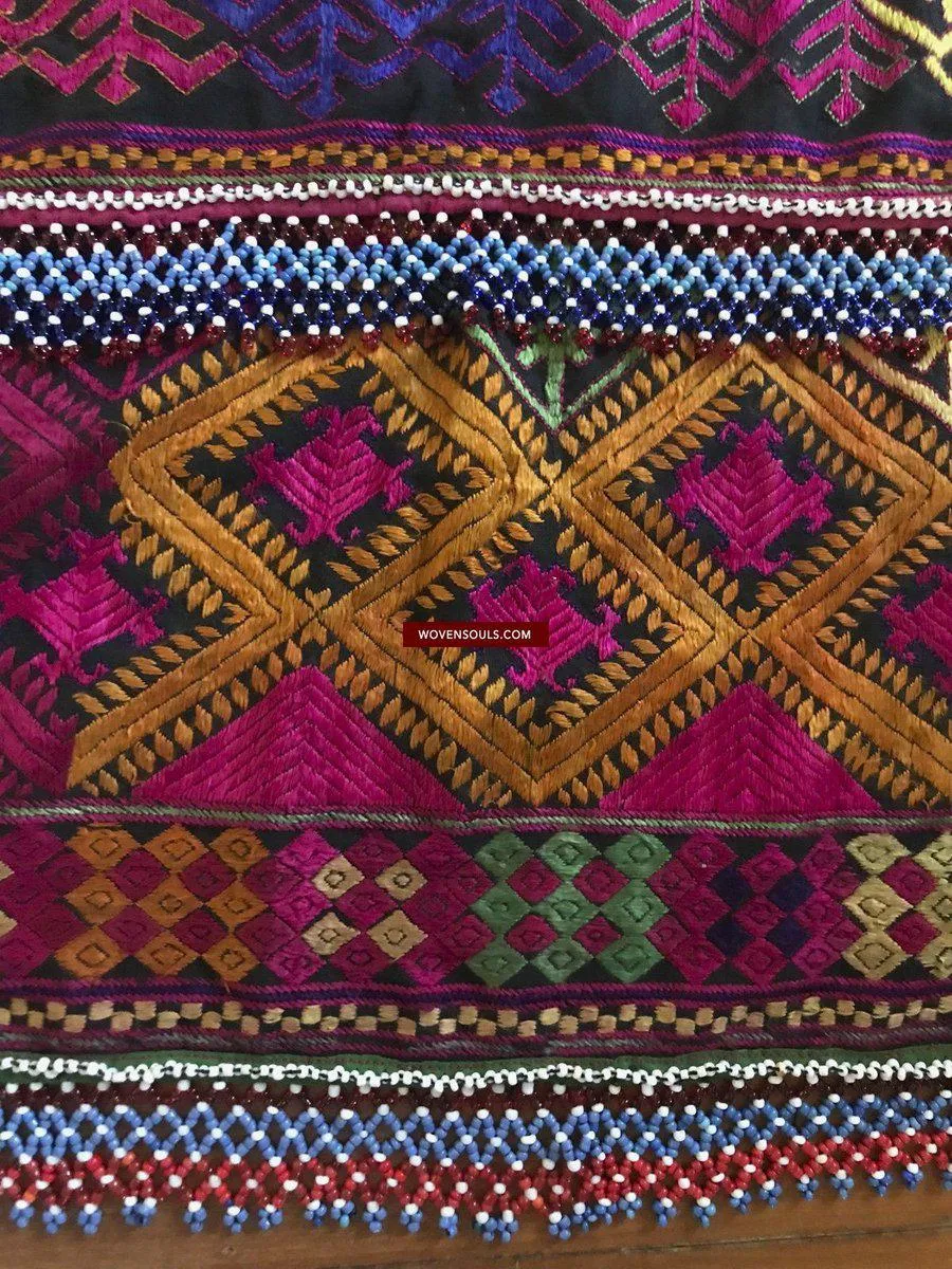 1380 Vintage Kohistan Textile Wedding Shawl  MASTERPIECE