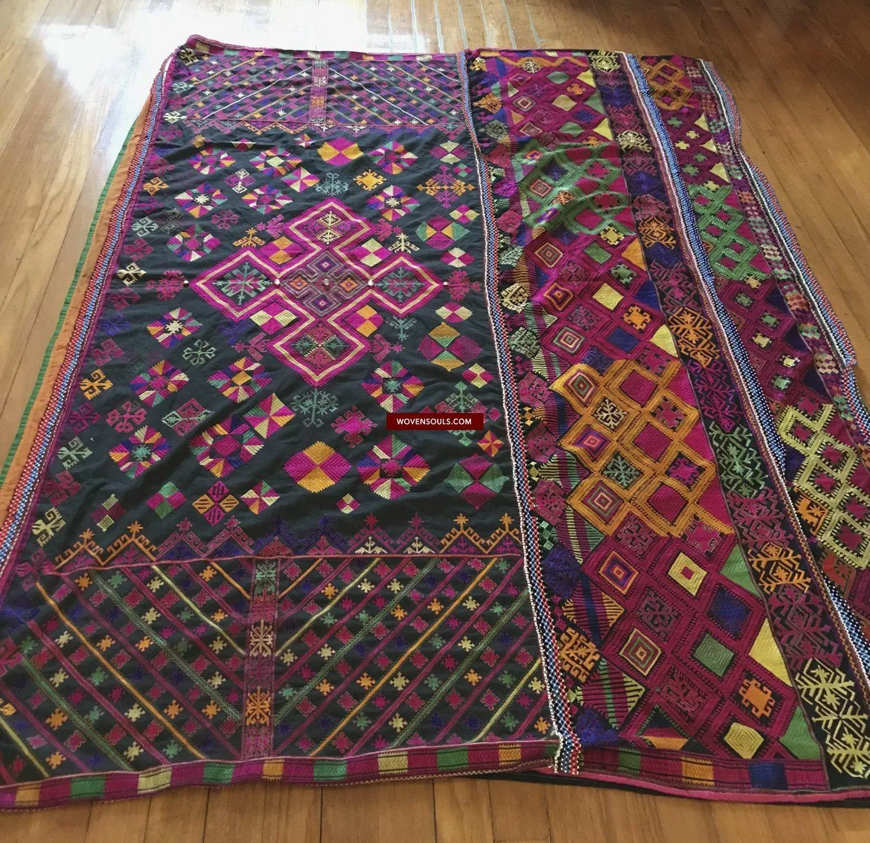 1380 Vintage Kohistan Textile Wedding Shawl  MASTERPIECE