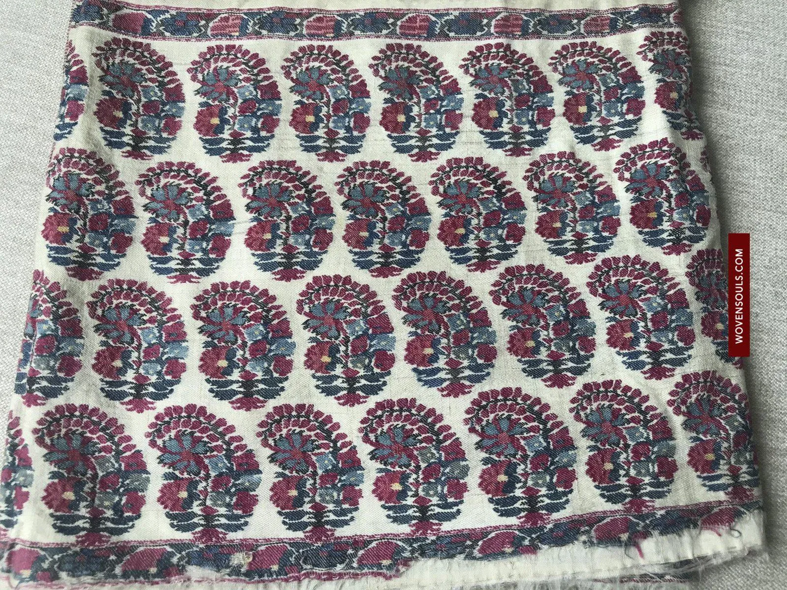 1474 Antique Kashmiri Pashmina Dochalla Shawl