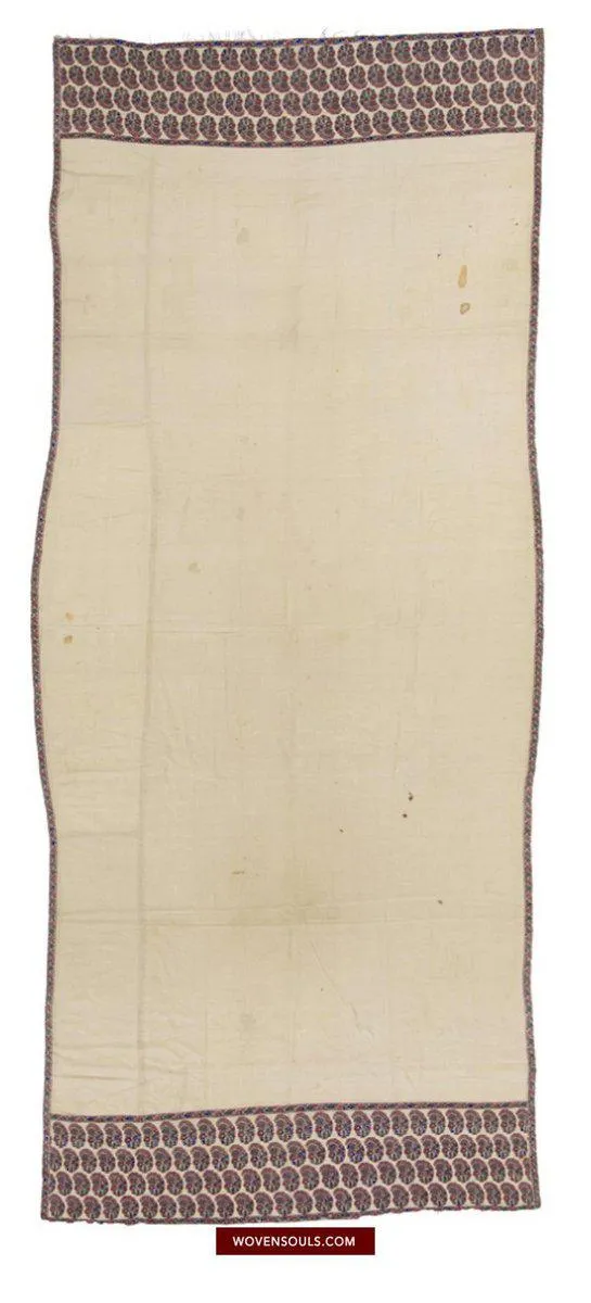1474 Antique Kashmiri Pashmina Dochalla Shawl