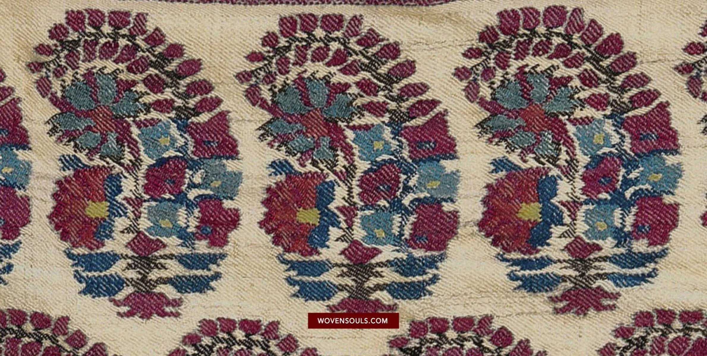 1474 Antique Kashmiri Pashmina Dochalla Shawl