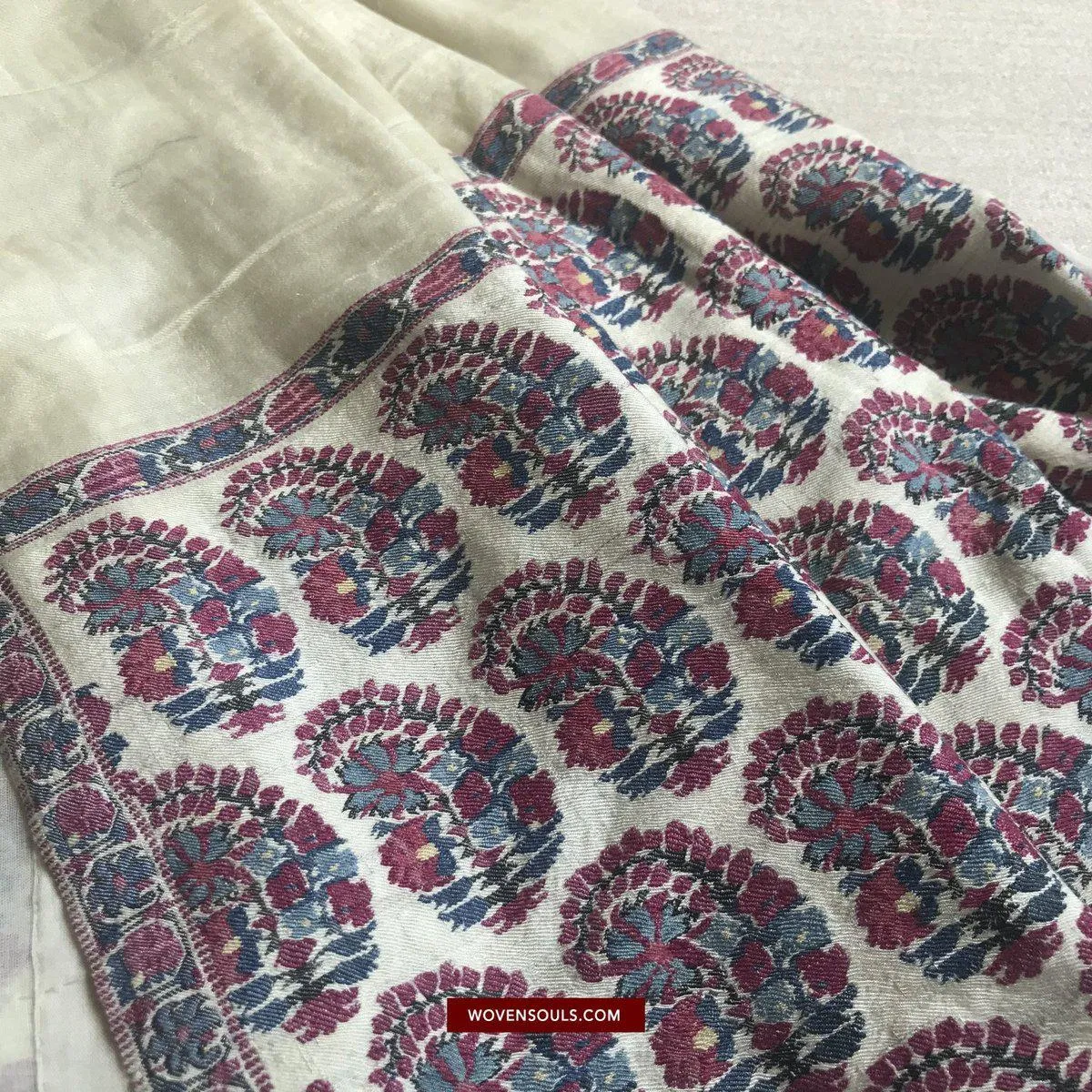 1474 Antique Kashmiri Pashmina Dochalla Shawl