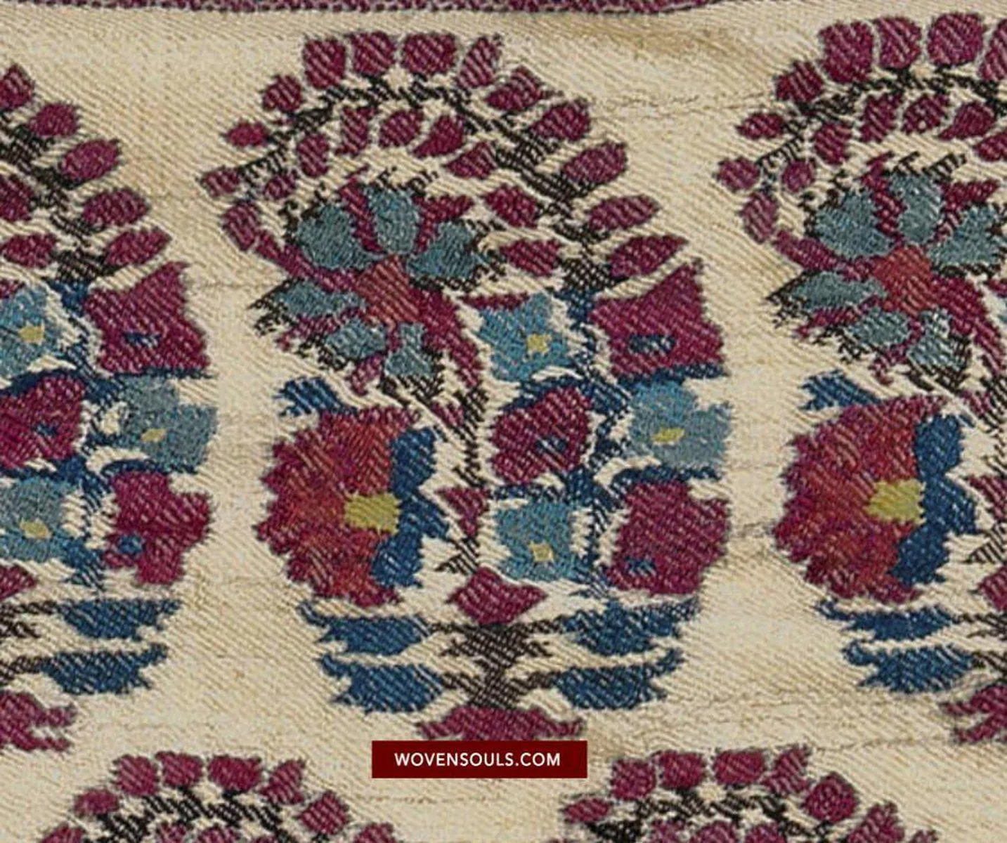 1474 Antique Kashmiri Pashmina Dochalla Shawl