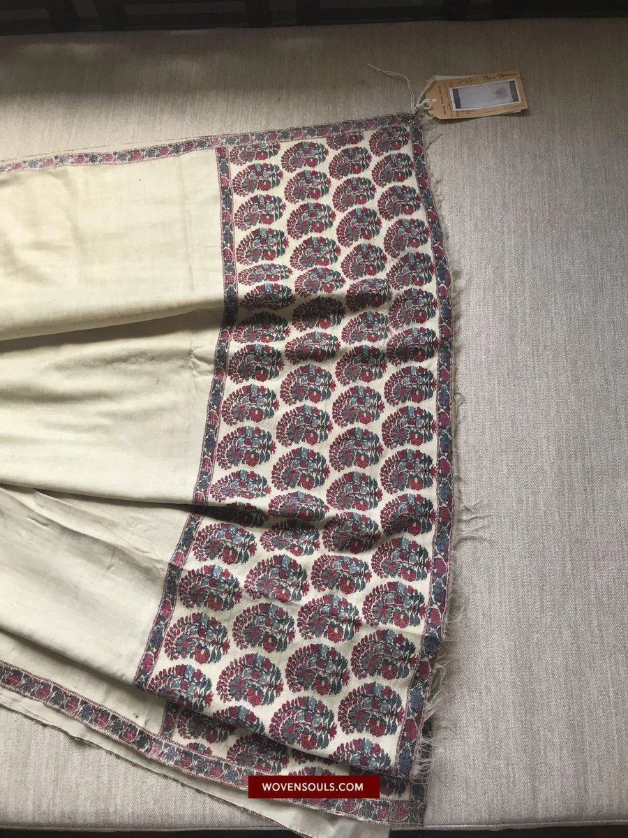 1474 Antique Kashmiri Pashmina Dochalla Shawl