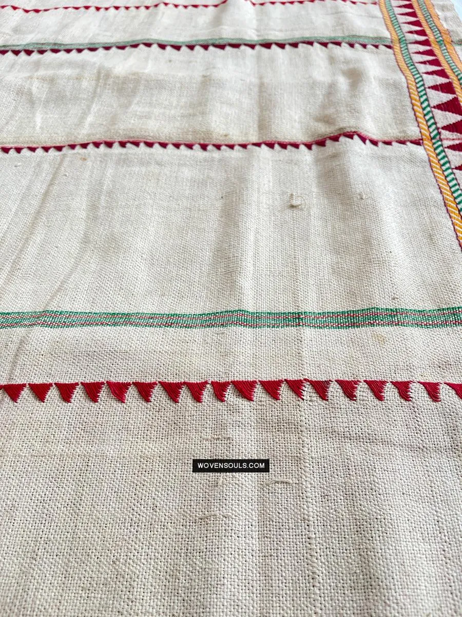 1693 Rare Vintage Orissa Odisha Gond Tribal Shawl