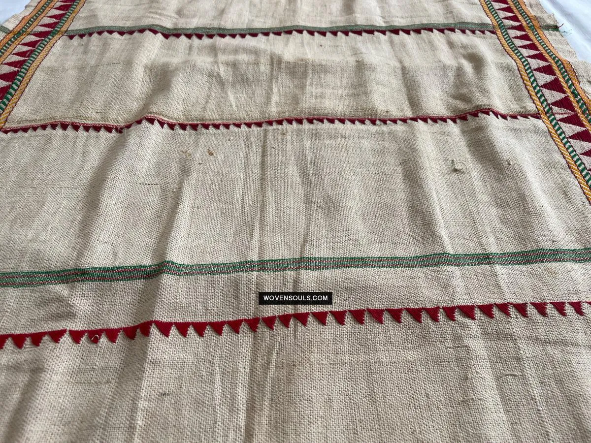 1693 Rare Vintage Orissa Odisha Gond Tribal Shawl