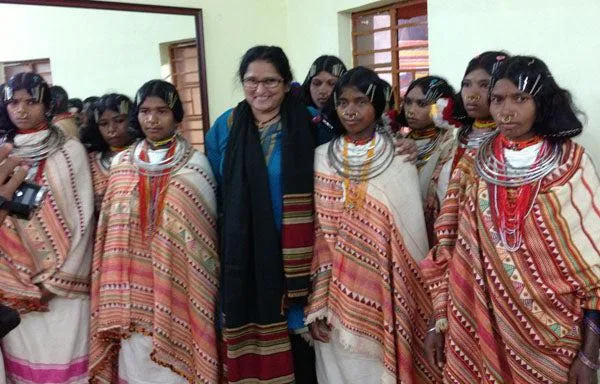 1693 Rare Vintage Orissa Odisha Gond Tribal Shawl