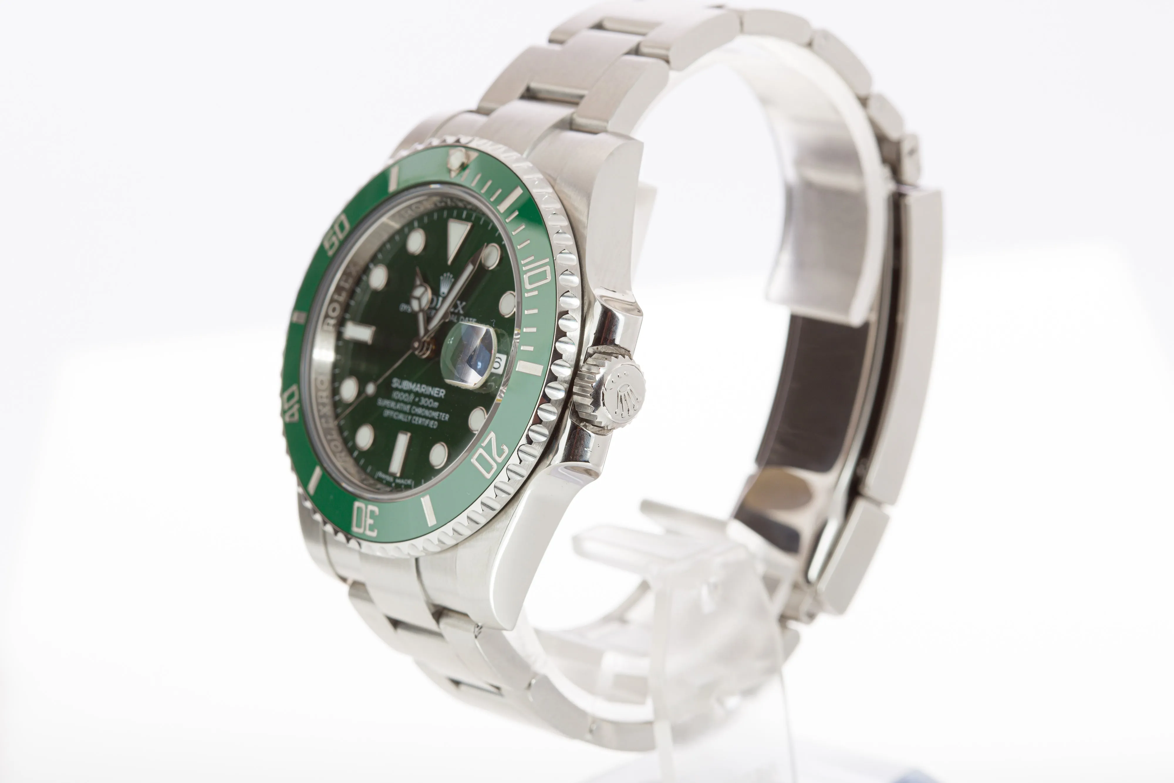 2016 Rolex Green Submariner 116610LV "Hulk" with Box, Booklets & Card