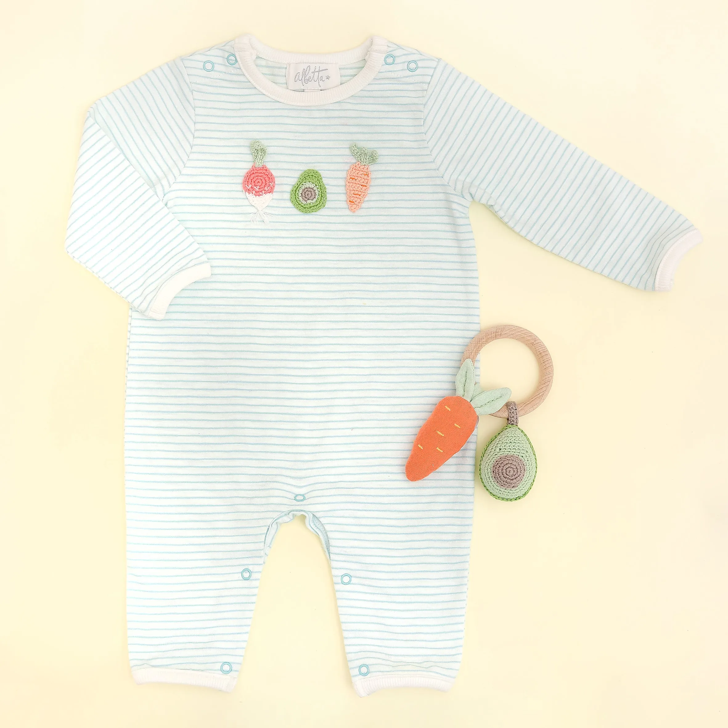 3 Mini Veggies Babygro