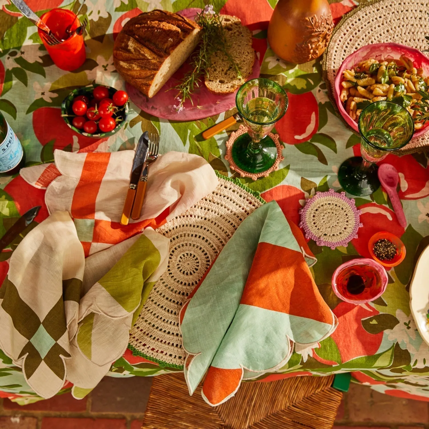 Alameda Crochet Placemat Set