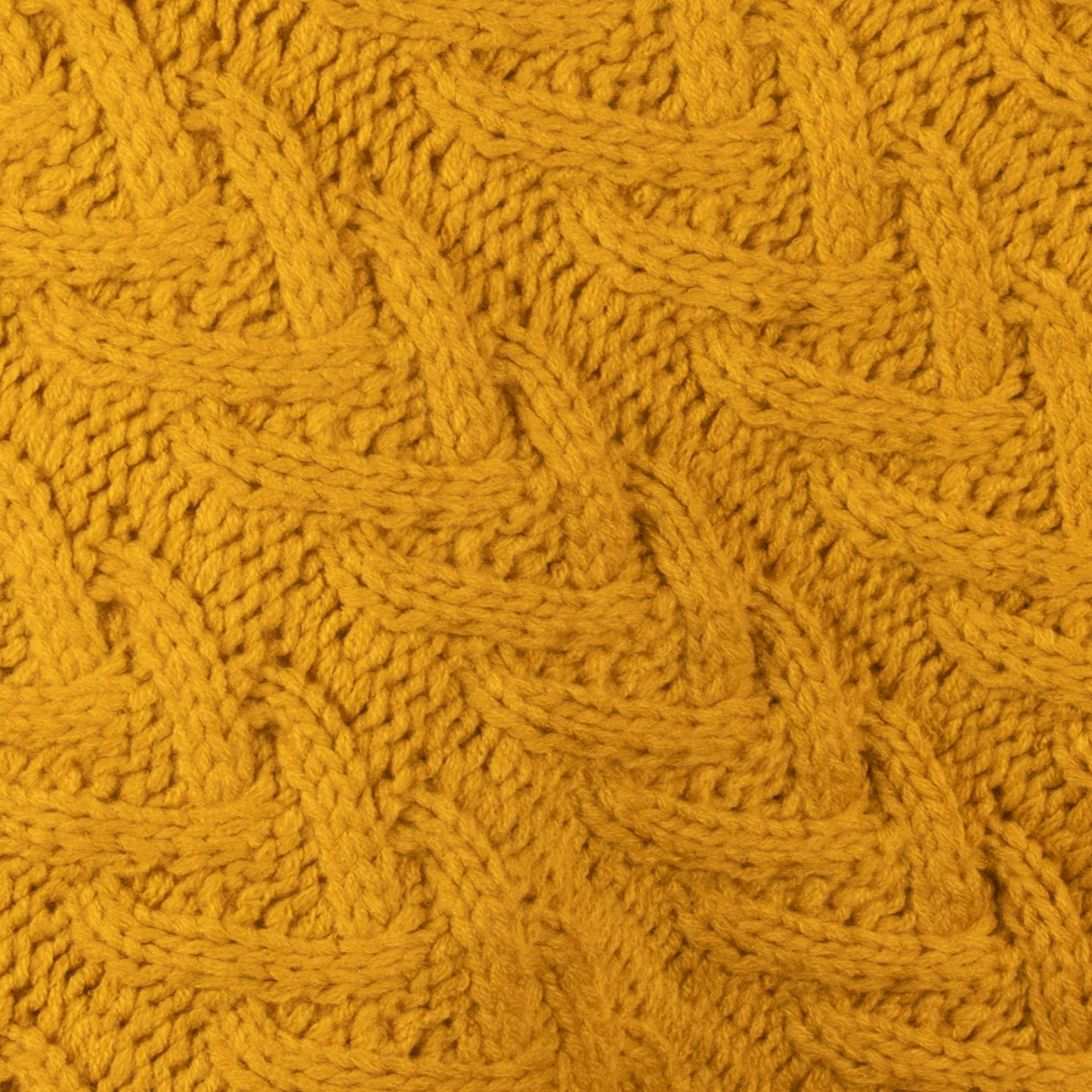 Aran Cable Button Shawl Neck Poncho