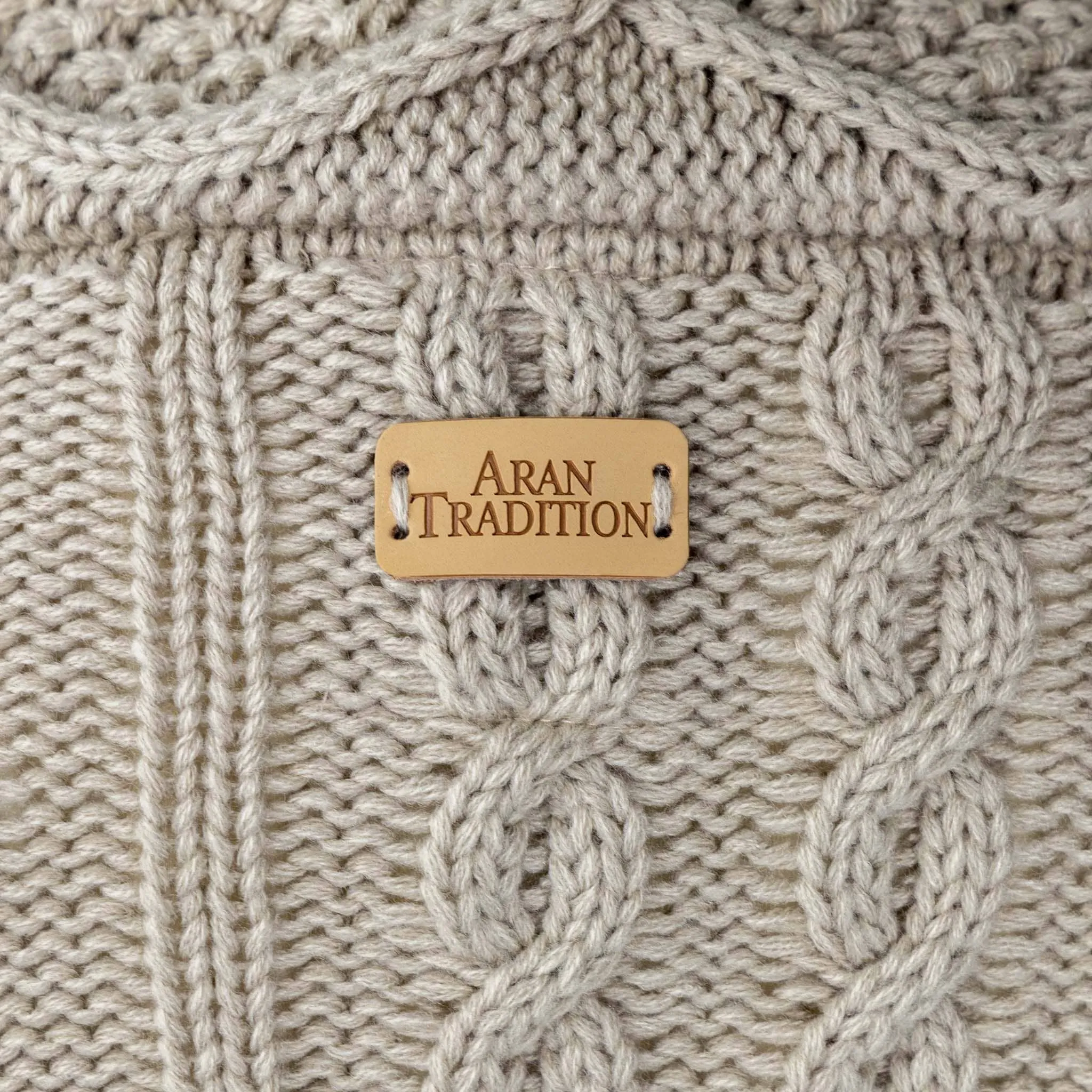 Aran Cable Shawl Neck Cape