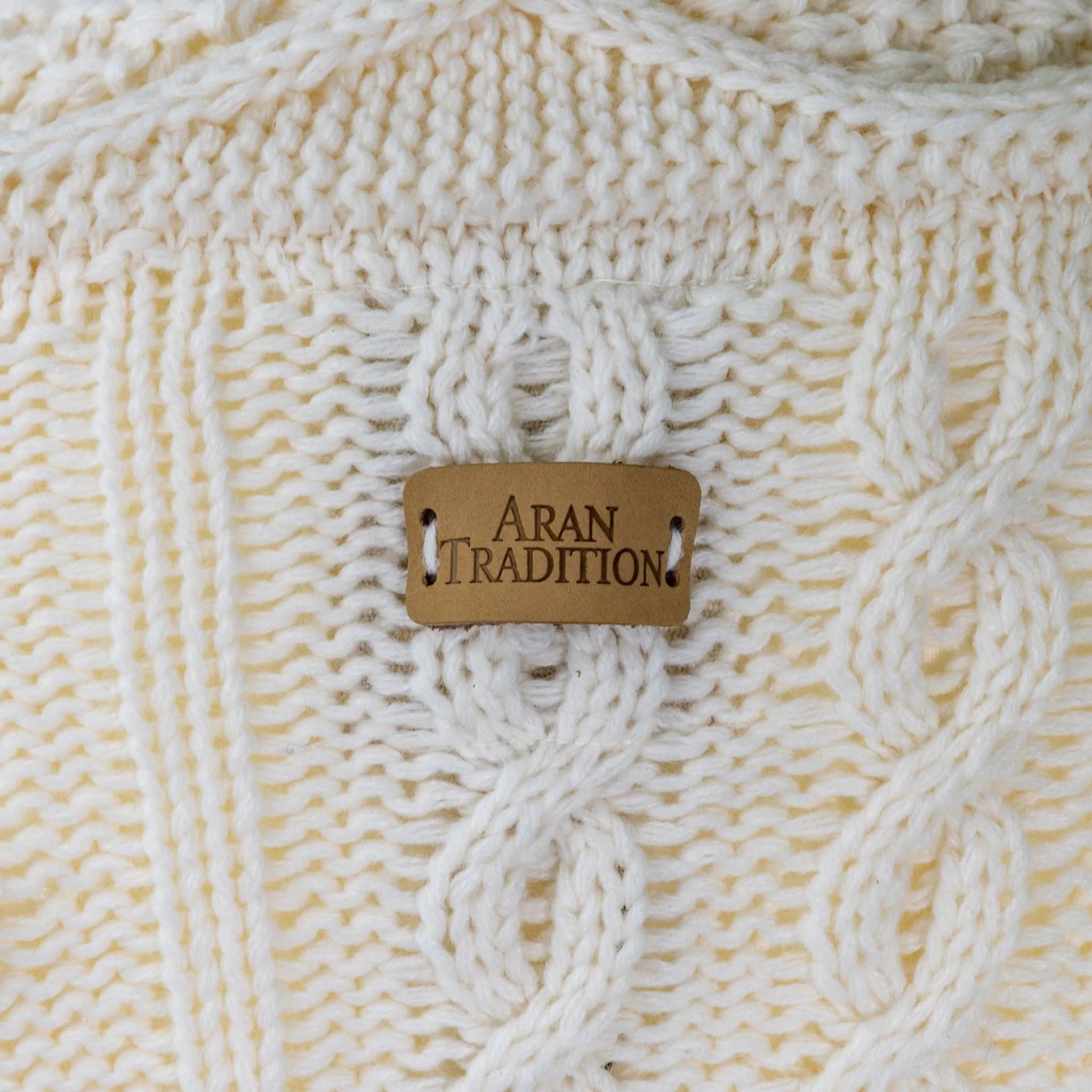 Aran Cable Shawl Neck Cape