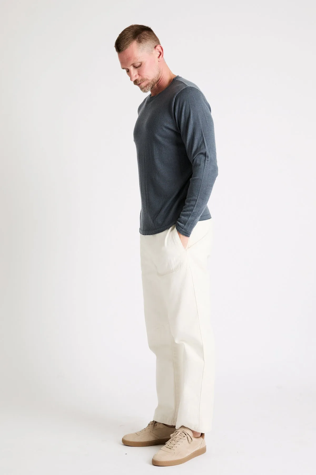   Beryll Charles Cashmere Sweater | Dark Cloud