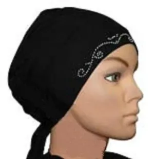 Black Cotton Bonnet