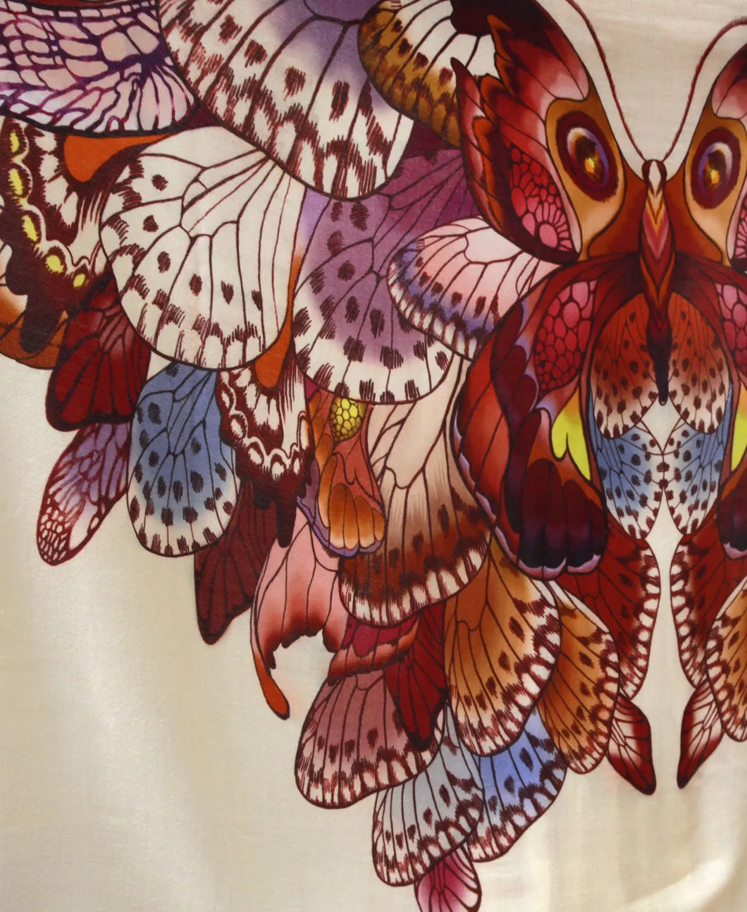 Brown Butterfly Wings Shawl