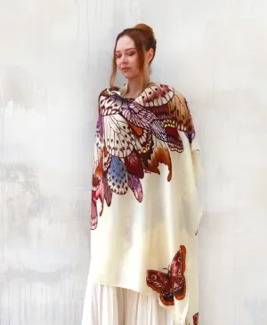 Brown Butterfly Wings Shawl