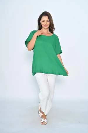 Cali Plain Linen Top