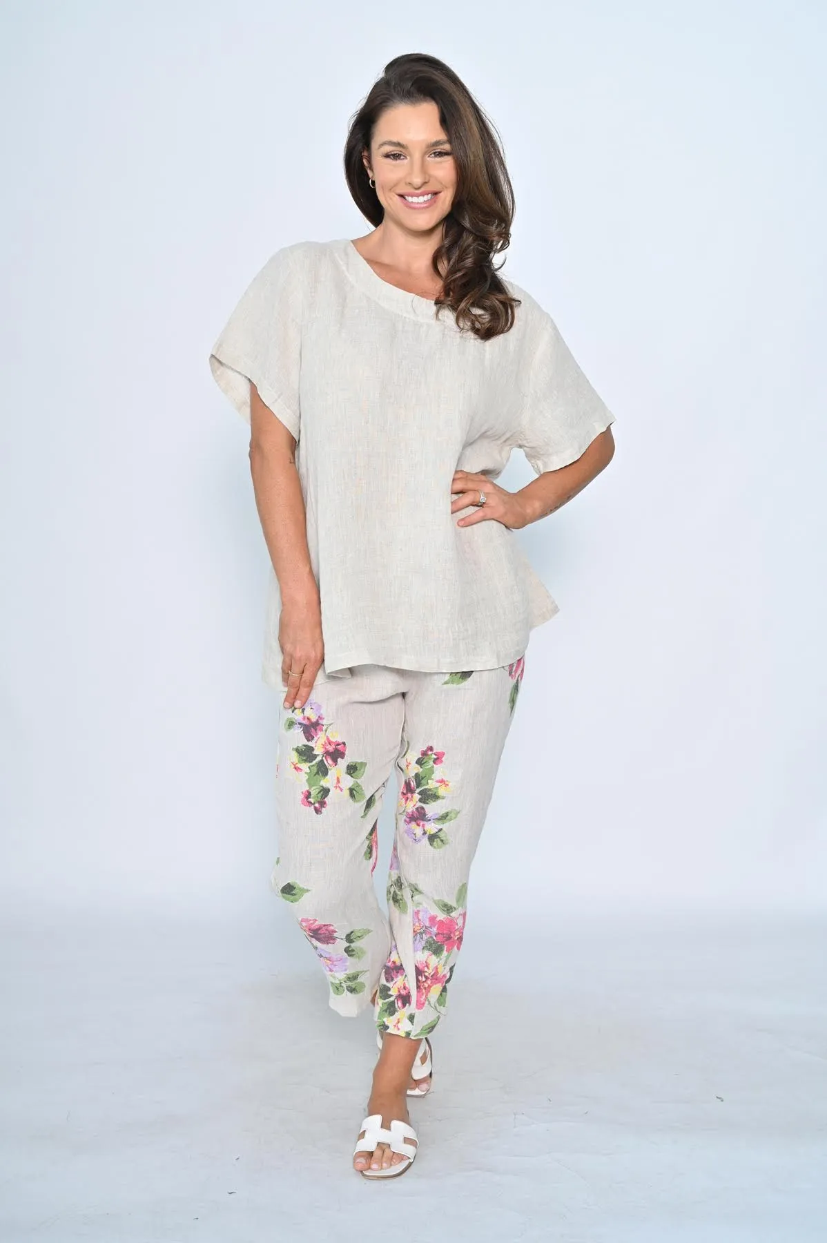 Cali Plain Linen Top