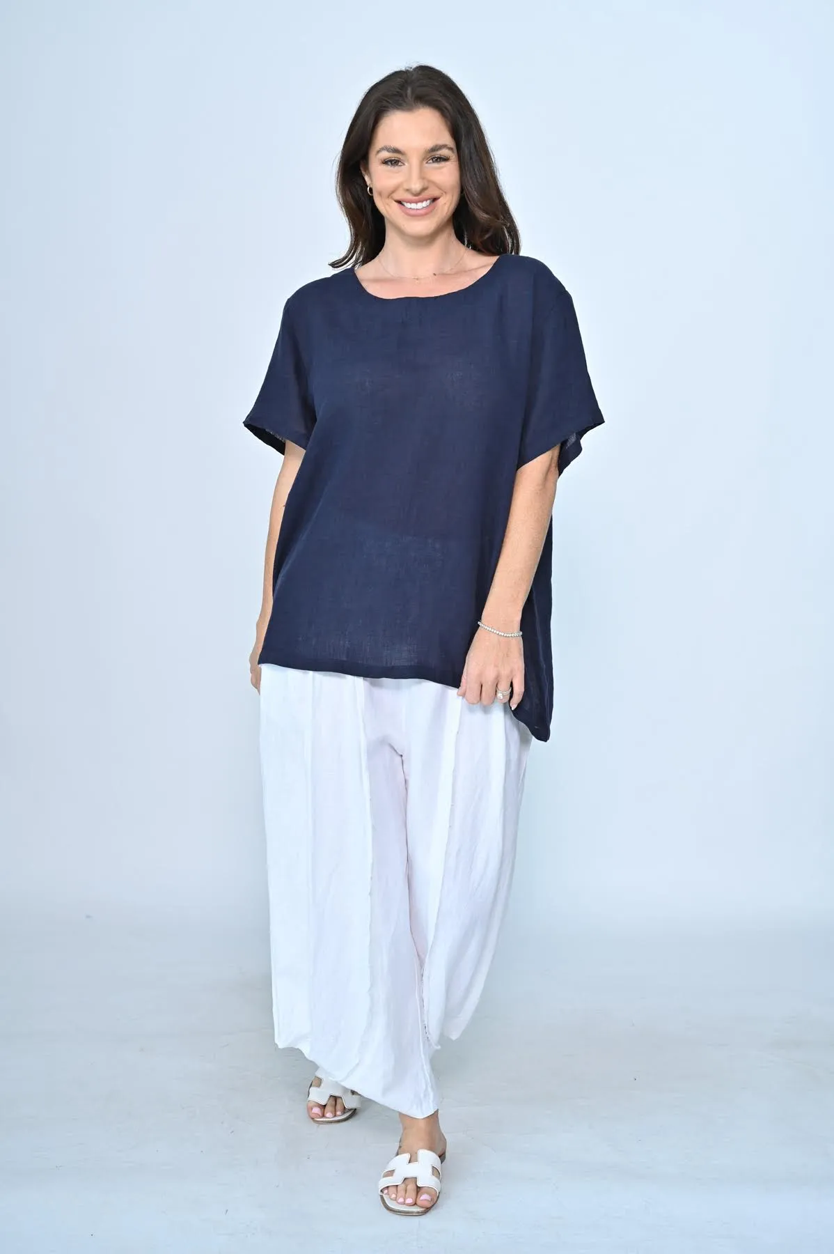 Cali Plain Linen Top