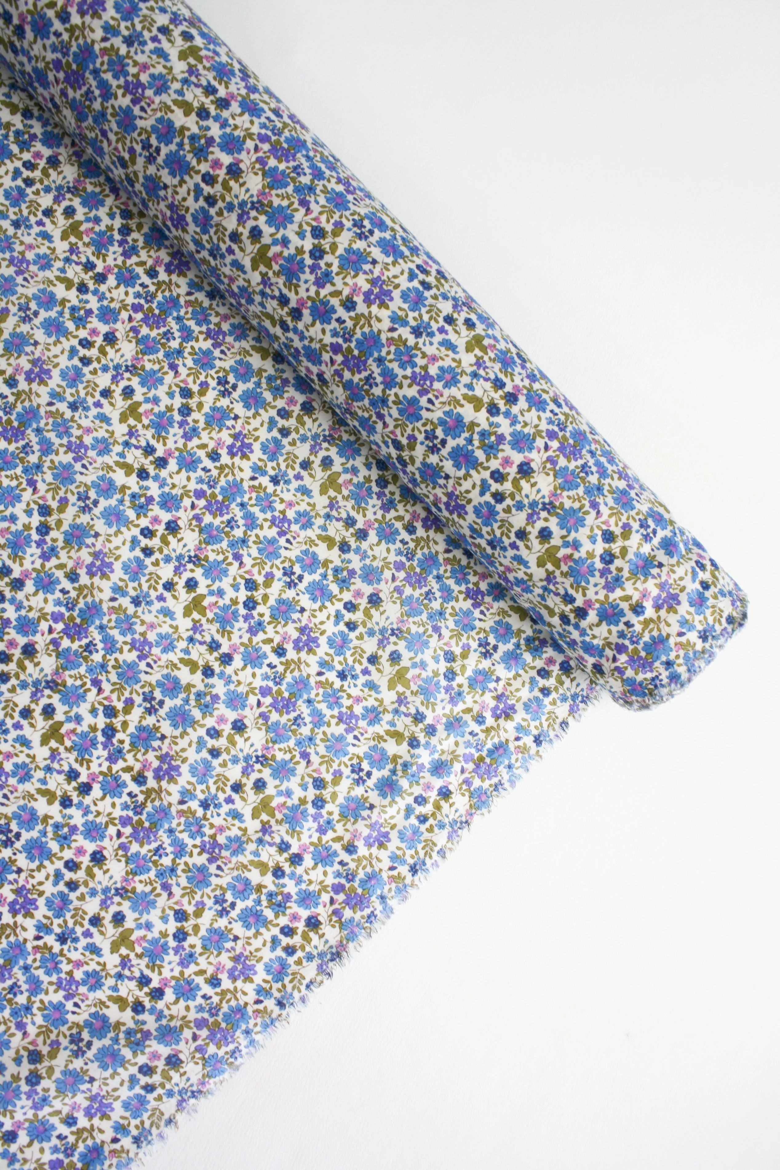 Carina - Printed Cotton | Azure