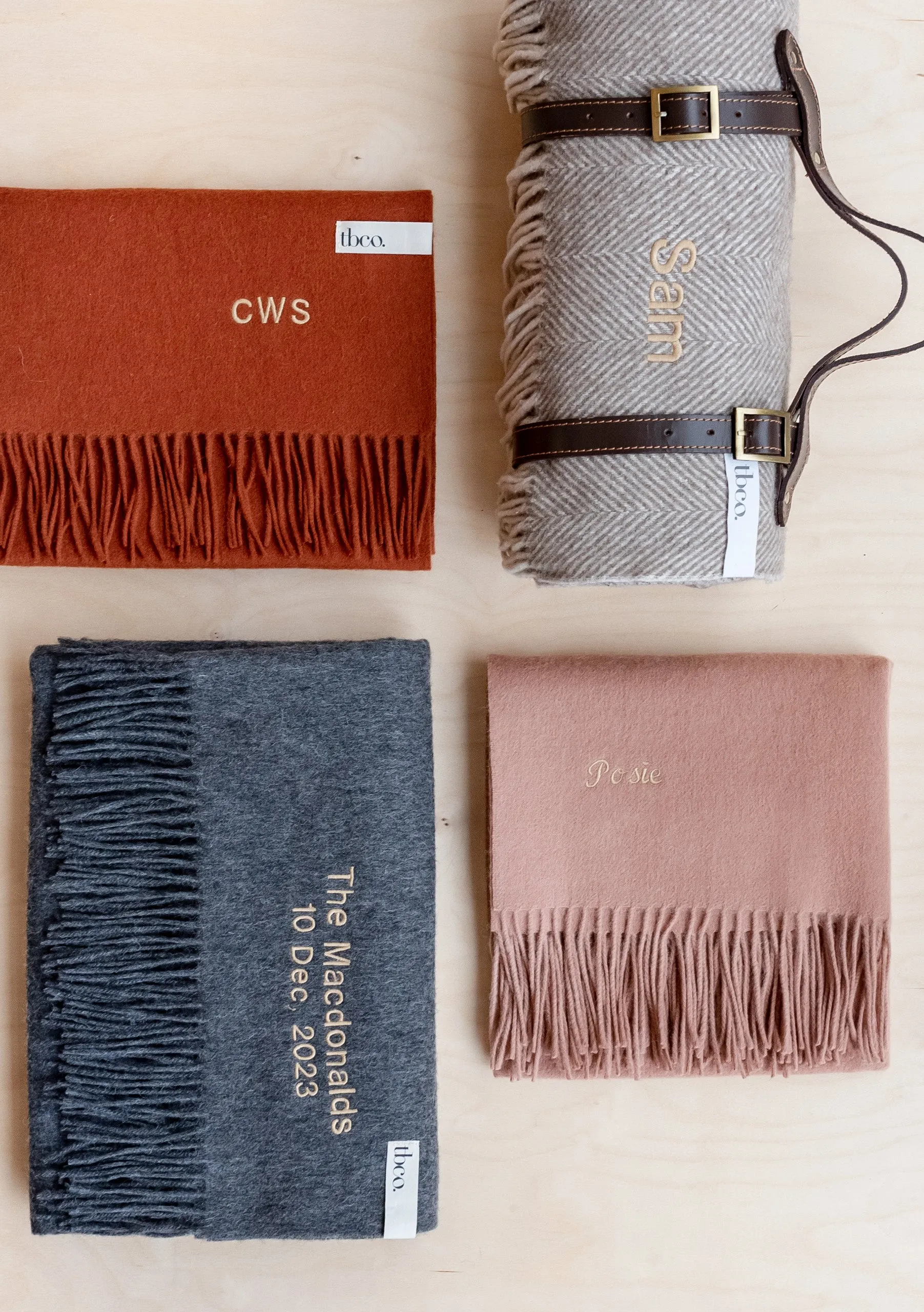 Cashmere Blanket in Light Grey Melange