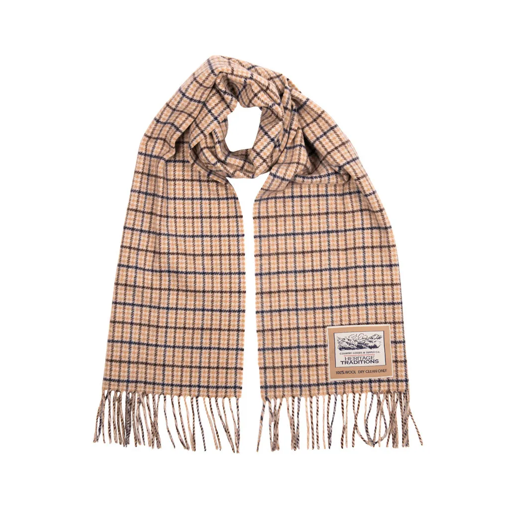 Check Wool Scarf