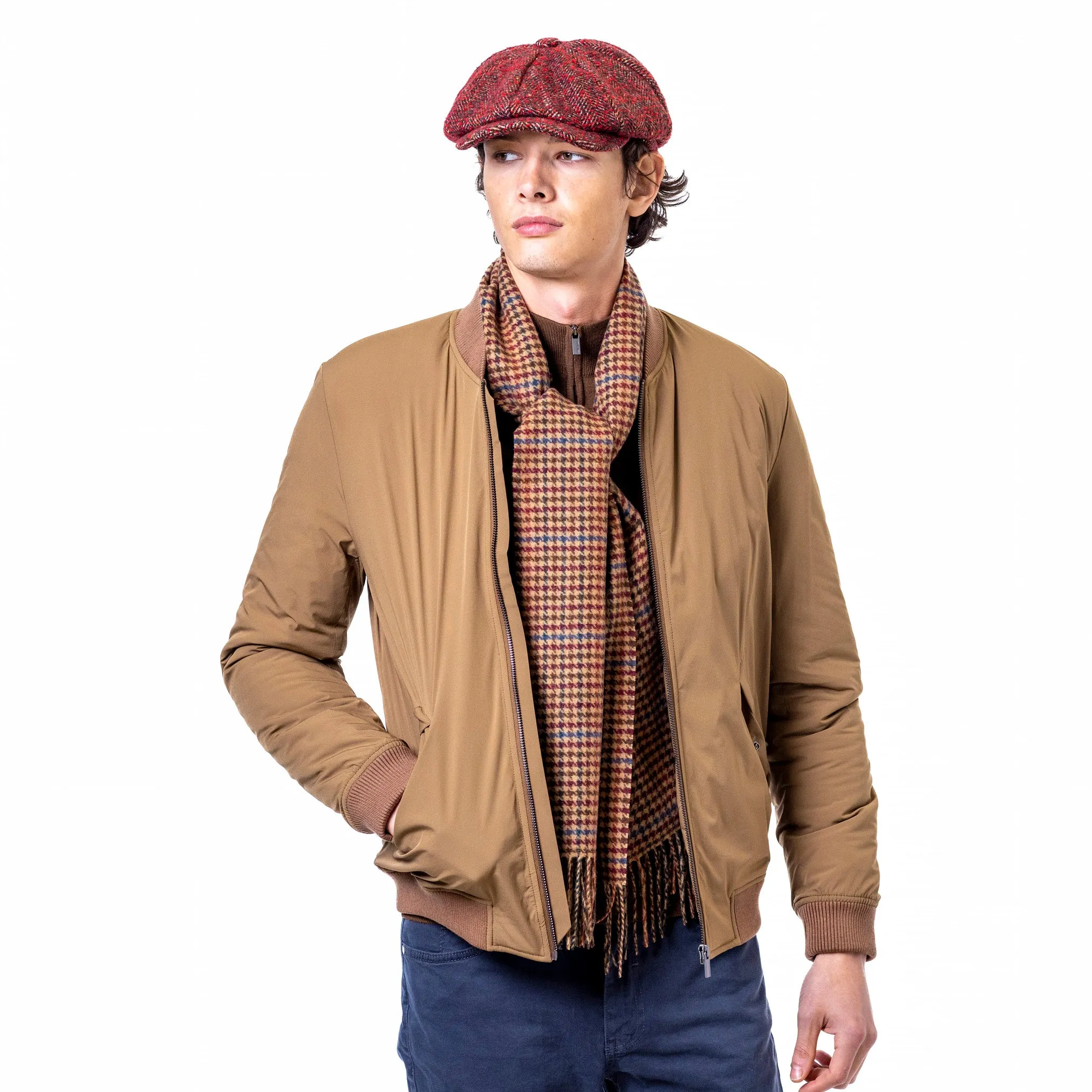 Check Wool Scarf