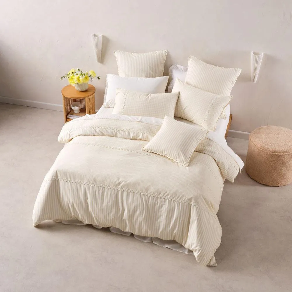 Chica Natural Cushion by Linen House