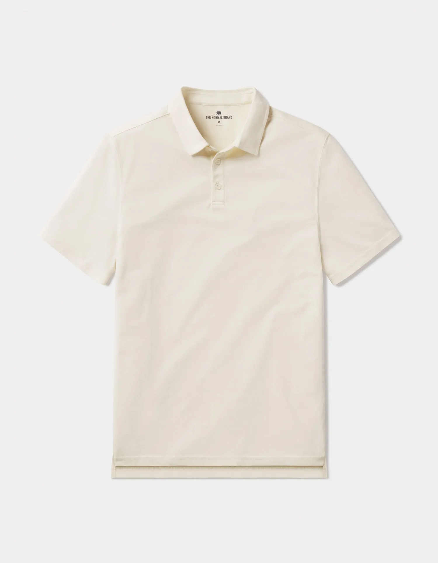Chip Pique Polo in Ivory