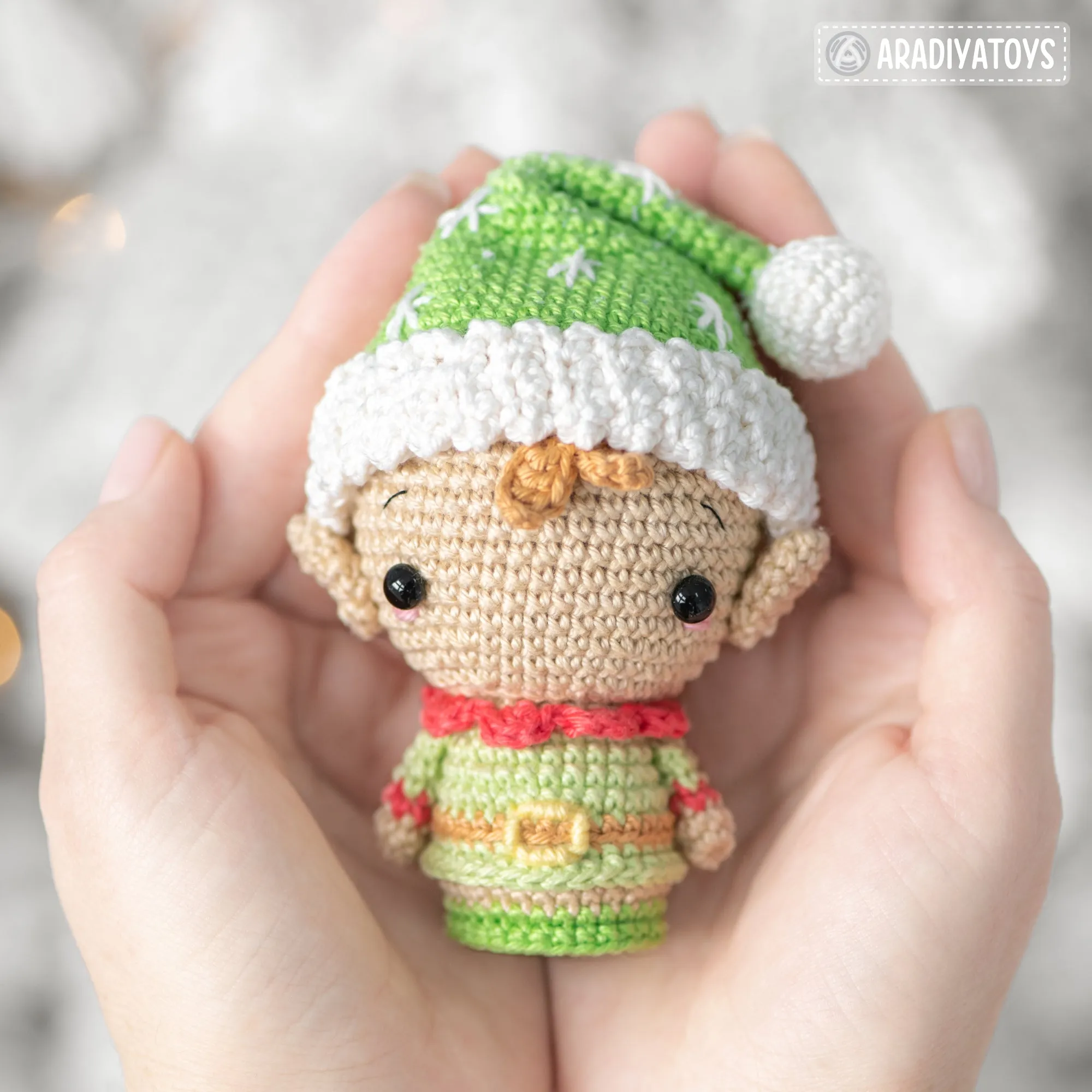 Christmas Minis set 2 from “AradiyaToys Minis” collection / christmas crochet pattern by AradiyaToys (Amigurumi tutorial PDF file)