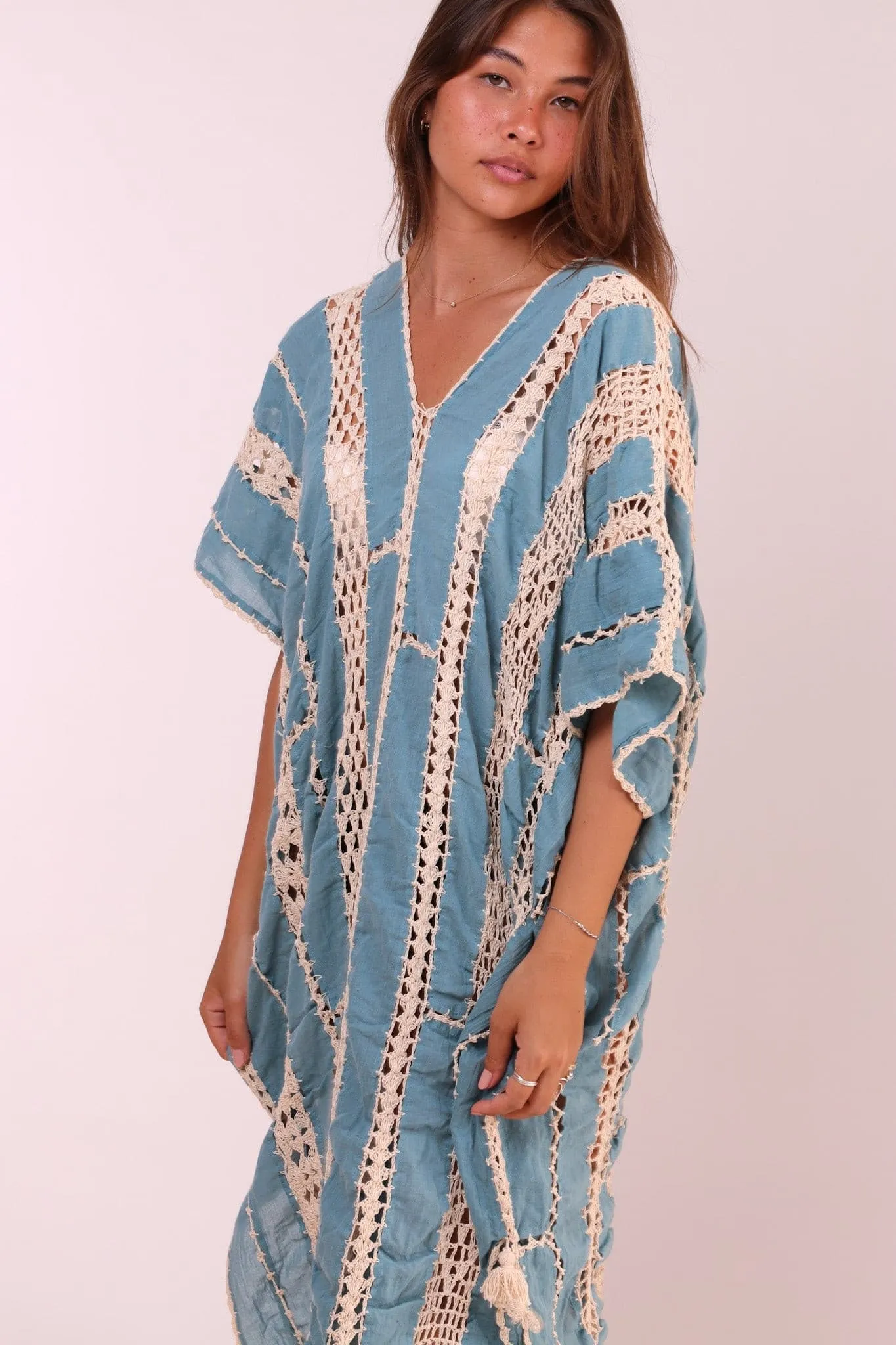 CROCHET KAFTAN SUNKISSED X FREE PEOPLE