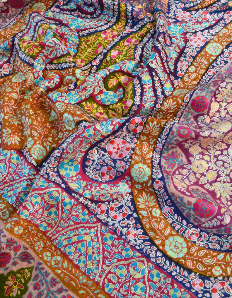 Digital Print Pashmina In Multicolour 5557