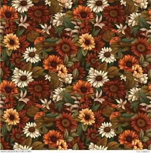 Fall Floral 6 Printed Vinyl Sheet/Wrap