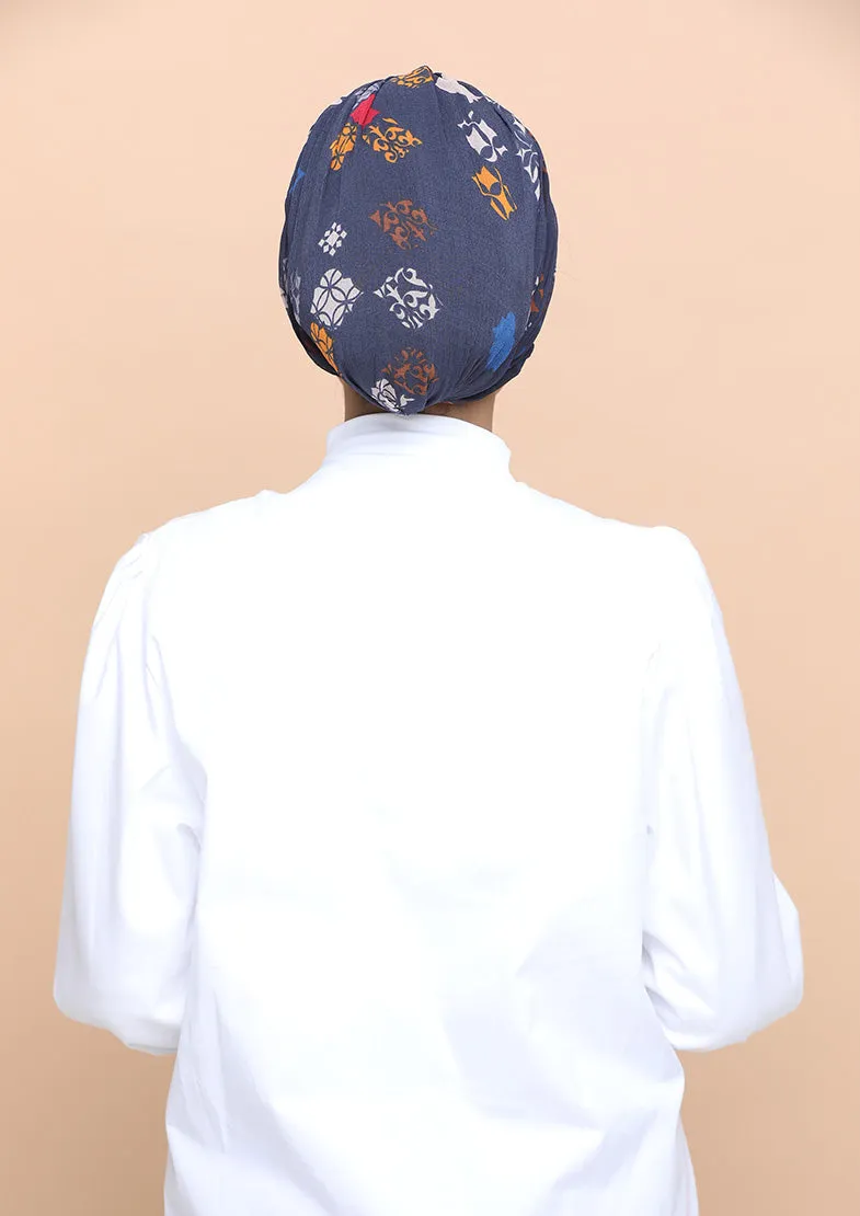 Fanous- Cap Shawl- Mosaic Chiffon