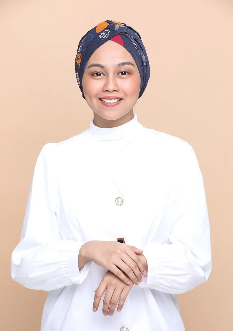 Fanous- Cap Shawl- Mosaic Chiffon
