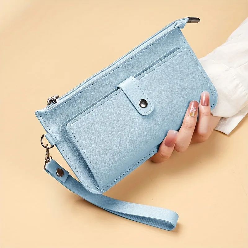 Fashionable Large Clutch Trendy Wallet  Wristlet for Women
