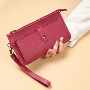 Fashionable Large Clutch Trendy Wallet  Wristlet for Women
