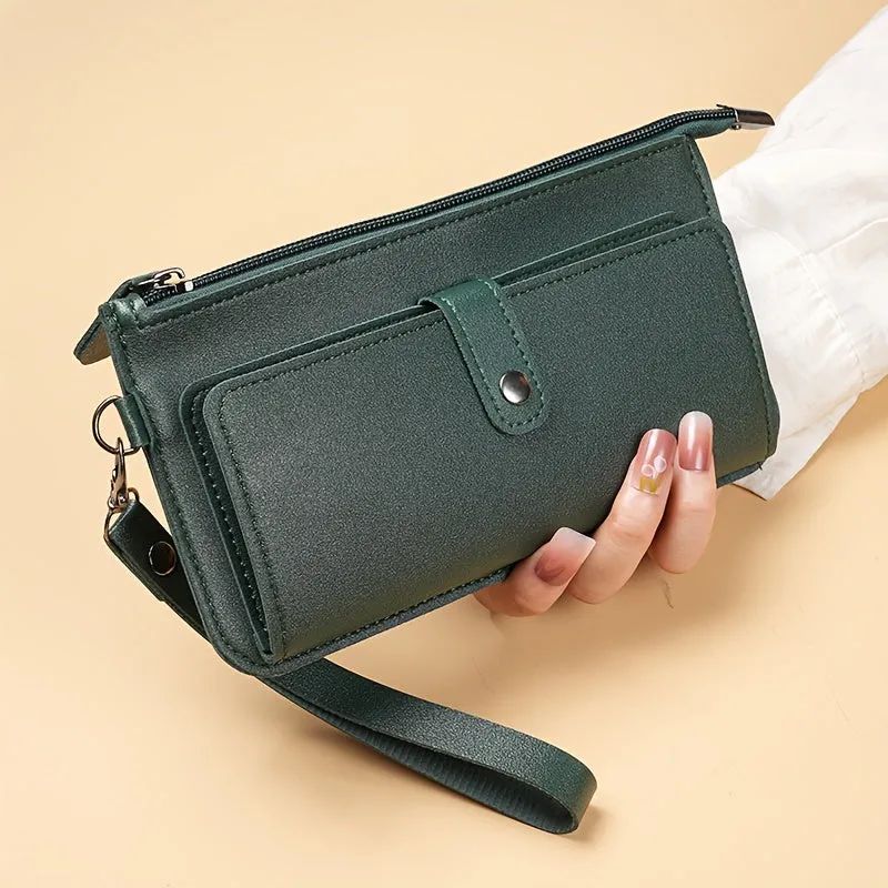 Fashionable Large Clutch Trendy Wallet  Wristlet for Women