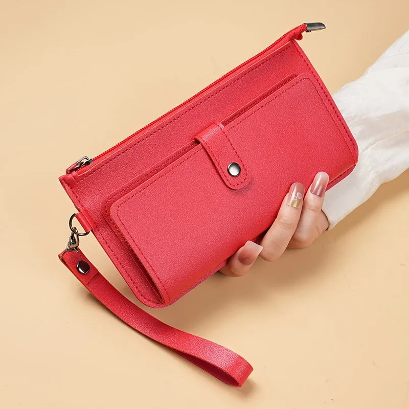 Fashionable Large Clutch Trendy Wallet  Wristlet for Women