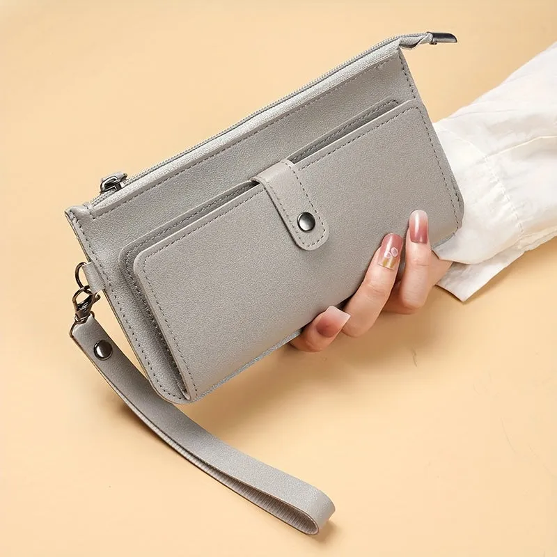Fashionable Large Clutch Trendy Wallet  Wristlet for Women