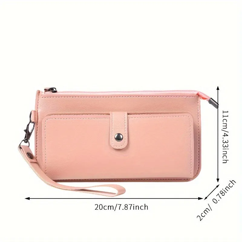 Fashionable Large Clutch Trendy Wallet  Wristlet for Women