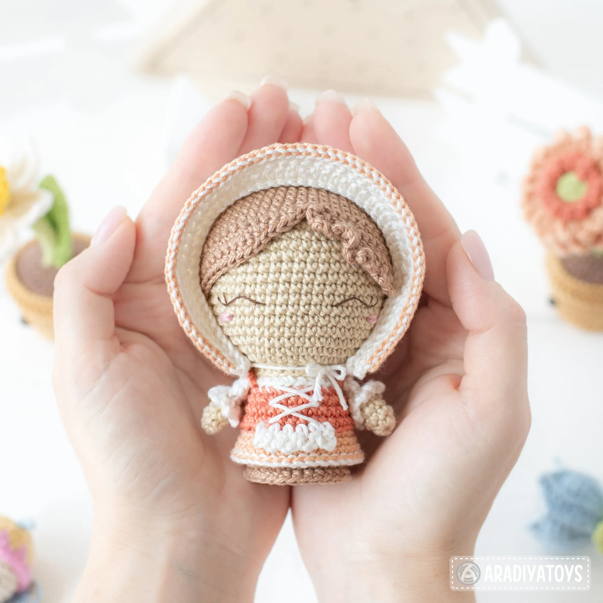 Flower Garden from “Mini Kingdom” collection / crochet patterns by AradiyaToys (Amigurumi tutorial PDF file) / crochet flower / amigurumi