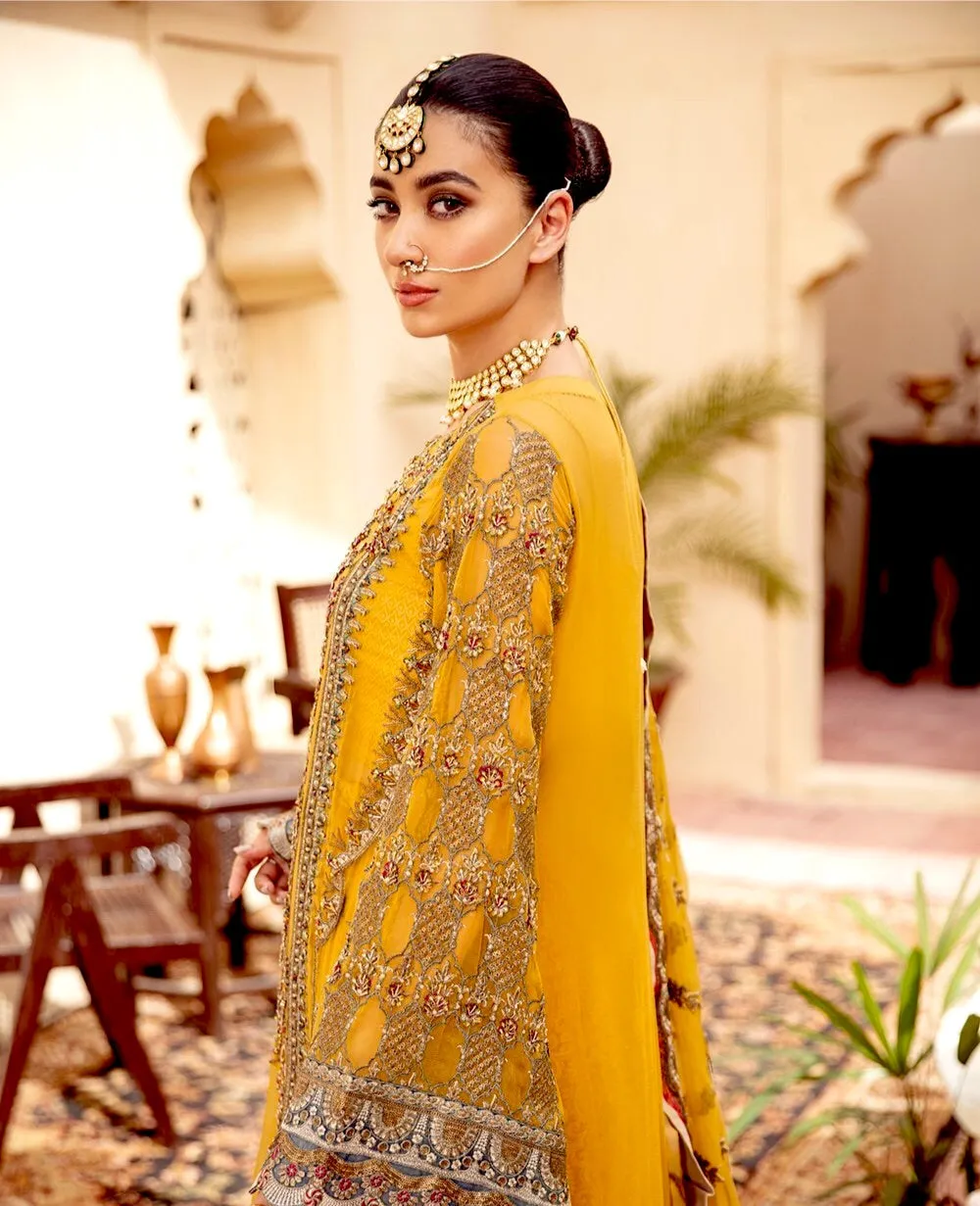 Freesia by Maryum N Maria Luxury Chiffon Collection 2021 – Golden Touch FH-03