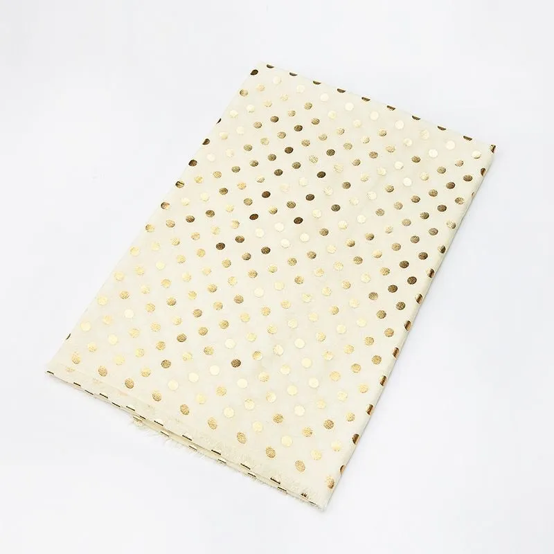 Golden Polka Dot Hijabs/Shawl