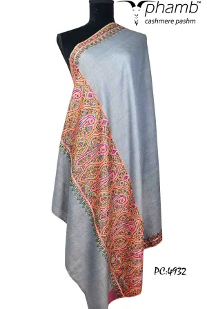 Elegant Grey P. Mashi Shawl - Style 4932