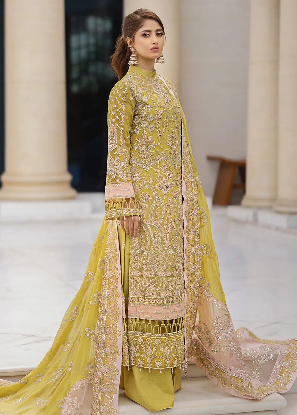 Ishq Aatish Luxury Chiffon '23 by Emaan Adeel | FARAH