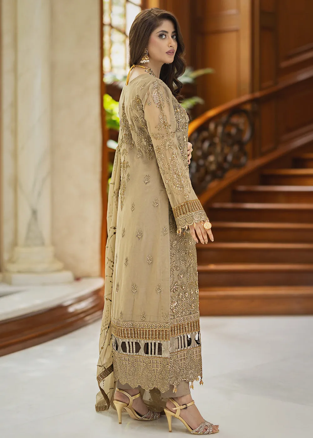 Ishq Aatish Luxury Chiffon '23 by Emaan Adeel | ZORA